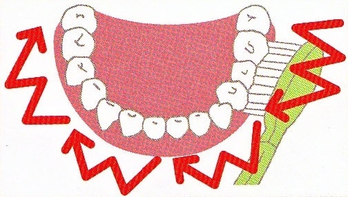 電動歯ブラシでの磨き方